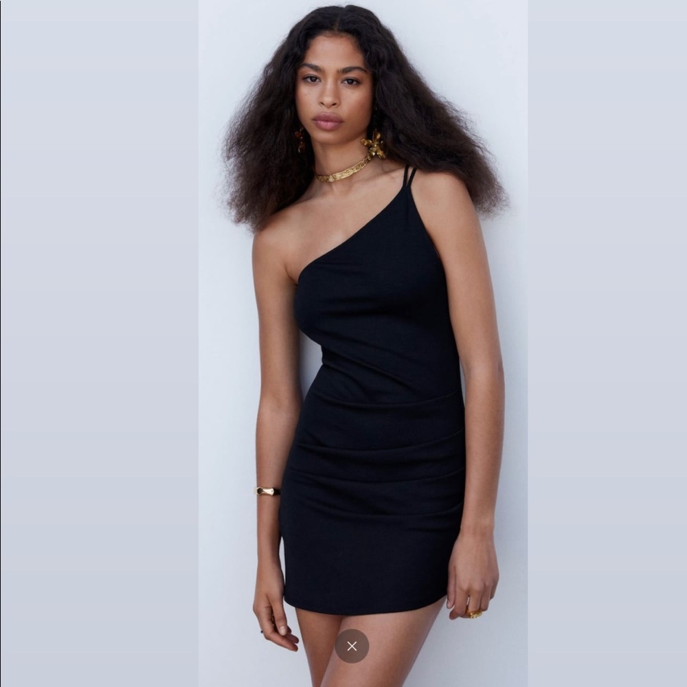 Mango Short Asymmetrical Dress